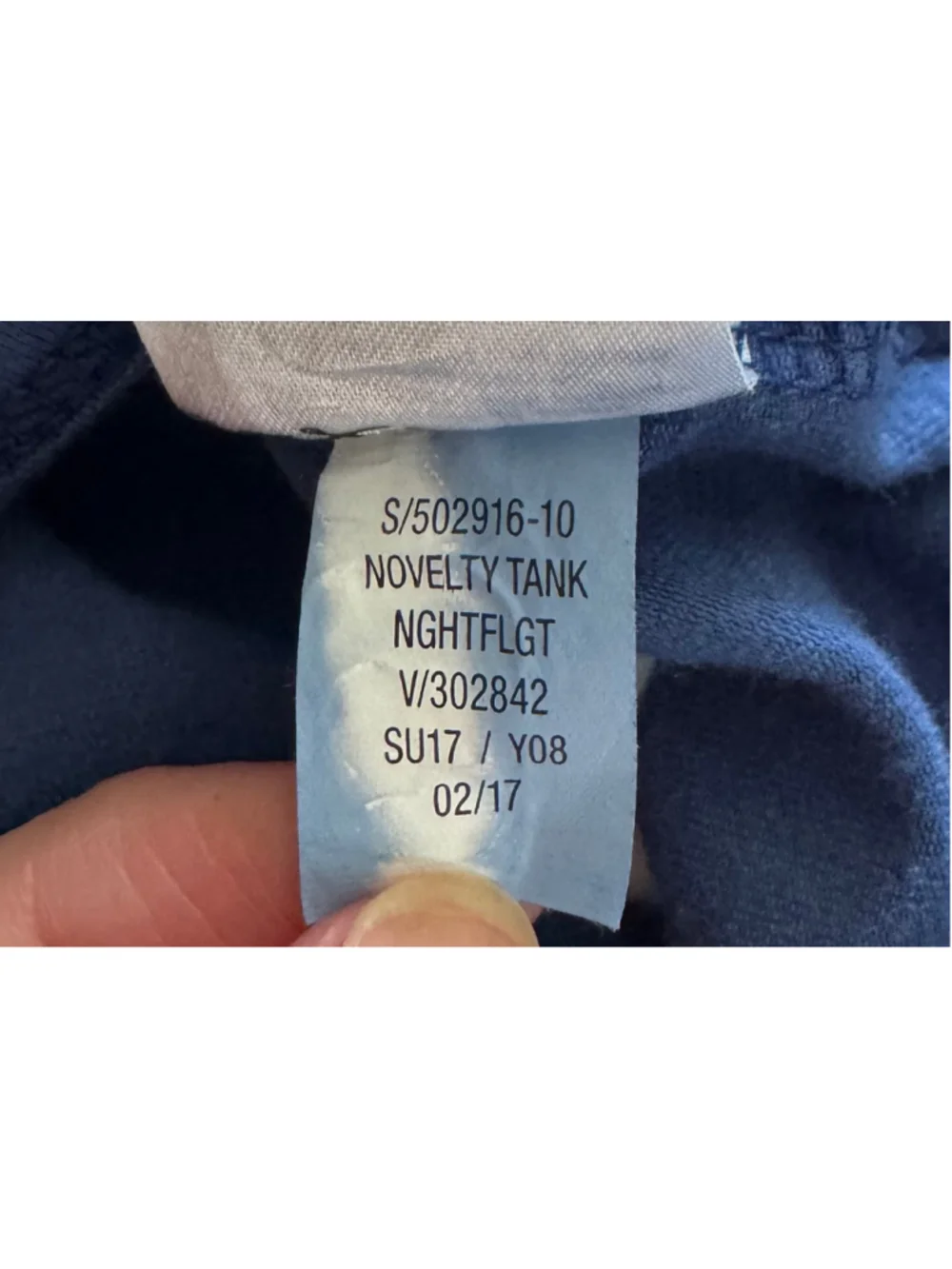 Girls Old Navy Tank Top L Blue White Tie-Dye